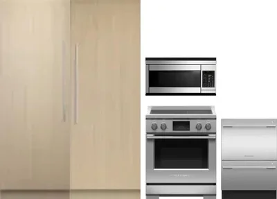 5 Piece Package Includes Refrigerator, Freezer, Range, Microwave And Dishwasher